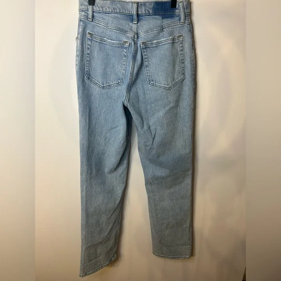 Abercrombie & Fitch ‘90s Straight Ultra High Rise Asymetrical Waist Jeans, 29/8s - Picture 7 of 10
